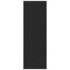vidaXL Mueble de TV de Pared Roble Negro 30,5 x 30 x 90 cm