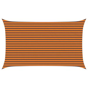 vidaXL Toldo Vela de Sombra Naranja y Marr&oacute;n 5 x 3 m