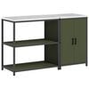 vidaXL Juego de Almacenamiento de Cocina HATTEM 2 uds. Verde oliva