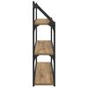 vidaXL Estante de pared con estante Roble artesanal 80 x 21 x 78,5 cm