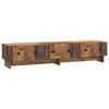 vidaXL Mueble de TV con caj&oacute;n Madera envejecida 147 x 34,5 x 30 cm