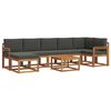 vidaXL Conjunto de sof&aacute;s de exterior 8 pcs Natural y Antracita