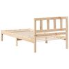 vidaXL Estructura de cama Marr&oacute;n 100 x 200 cm Madera de pino macizo
