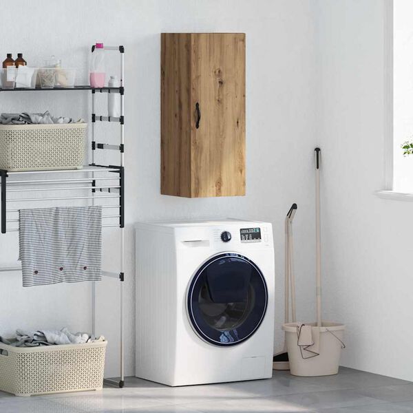 vidaXL Armario de pared Roble artesanal 34,5 x 34 x 90 cm