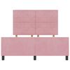 vidaXL Cama tipo Box Spring con cabecera Rosa 140 x 200 cm Terciopelo