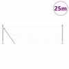 vidaXL Poste de Valla Plateado 25 x 0,5 m (malla de 25 mm) Acero