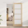 vidaXL Puerta Corredera Natural 78 x 202 cm