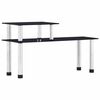 vidaXL Estanter&iacute;a de cocina vidrio templado negro 45x16x26 cm