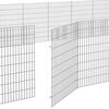 vidaXL Recinto corral animales 24 paneles hierro galvanizado 54x80 cm