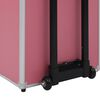 vidaXL Maletín trolley de maquillaje de aluminio rosa