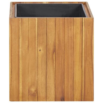 vidaXL Arriate de madera maciza de acacia 43,5x43,5x44 cm
