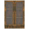 vidaXL Vitrina madera contrachapada roble ahumado 82,5x30,5x115 cm