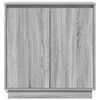 vidaXL Aparador LED Gris Sonoma 71 x 34,5 x 75 cm Madera de ingenier&iacute;a