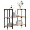 vidaXL Mesa consola madera de ingenier&iacute;a roble Sonoma 102x35x90 cm