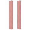 vidaXL Cabecero con orejas de terciopelo rosa 203x16x118/128 cm