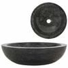 vidaXL Lavabo 40x12 cm m&aacute;rmol negro