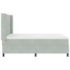 vidaXL Cama tipo Box Spring Gris Claro 160 x 200 cm Terciopelo