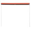 vidaXL Toldo retr&aacute;ctil naranja y marr&oacute;n 250x150 cm