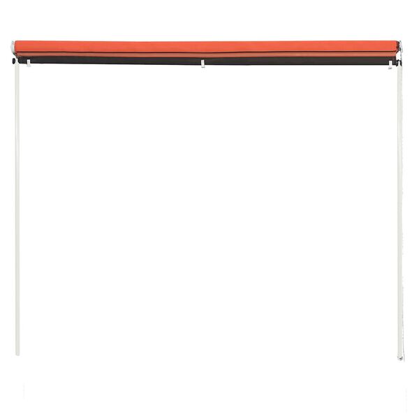 vidaXL Toldo retr&aacute;ctil naranja y marr&oacute;n 250x150 cm