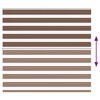 vidaXL Estor cebra marr&oacute;n 155x150 cm tejido ancho 150,9 cm poli&eacute;ster