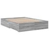 vidaXL Cama con cajones madera ingenier&iacute;a gris Sonoma 140x190 cm