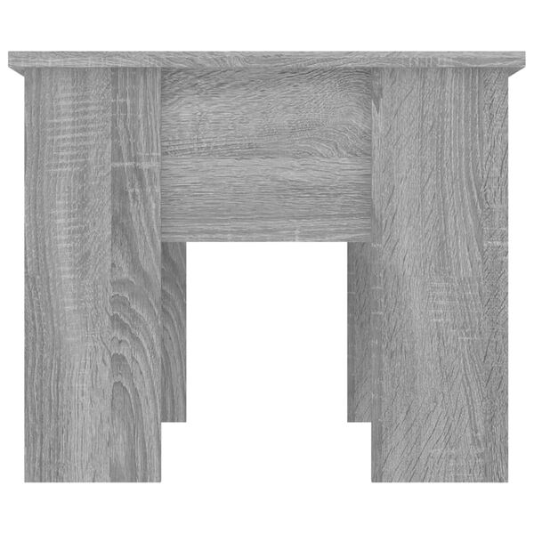 vidaXL Mesa de centro madera de ingeniería gris Sonoma 79x49x41 cm