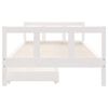 vidaXL Estructura cama ni&ntilde;os con cajones madera pino blanco 90x200 cm
