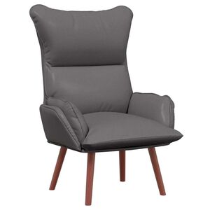 vidaXL sill&oacute;n Gris 69 x 74 x 93 cm Cuero artificial