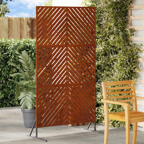 vidaXL Pantalla de Privacidad Gris 100 x 50 x 180 cm Acero