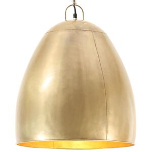 vidaXL L&aacute;mpara colgante industrial redonda 25 W lat&oacute;n 42 cm E27