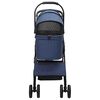 vidaXL Carrito Plegable para Mascotas Ajustable Azul 81 x 47 x 99 cm