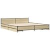 vidaXL Cama con cajones madera ingenier&iacute;a roble Sonoma 200x200 cm