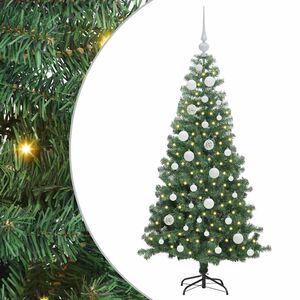 vidaXL &Aacute;rbol de Navidad con 150 LED con soporte Verde 120 cm PVC