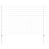 vidaXL Valla con Poste Plateado 1,6 x 10 m Acero