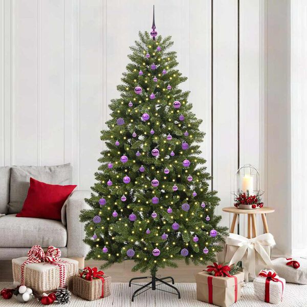 vidaXL &Aacute;rbol de Navidad artificial Verde 210 cm PVC y Metal