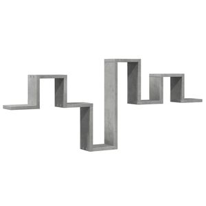 vidaXL Estanter&iacute;a pared madera ingenier&iacute;a gris hormig&oacute;n 104,5x10x43 cm