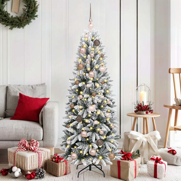 vidaXL &Aacute;rbol de Navidad artificial 150 cm PVC y Pl&aacute;stico y Acero y PE