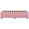 vidaXL Estructura de cama sin colch&oacute;n terciopelo rosa 90x200 cm