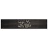 vidaXL Alfombra de cocina lavable terciopelo negro taza 60x300 cm