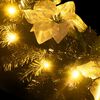 vidaXL Guirnalda de Navidad con luces LED PVC negro 2,7 m