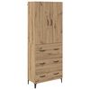 vidaXL Alacena Roble artisan 69,5 x 34 x 180 cm Madera de ingenier&iacute;a