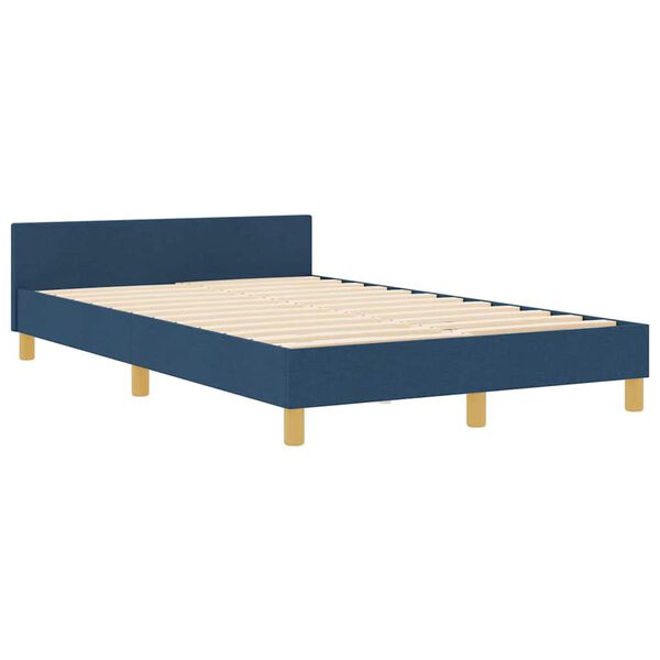 vidaXL Estructura de cama con cabecera Azul 120 x 200 cm tela