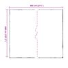 vidaXL Lona con ojales Transparente 4 x 8 m Polietileno