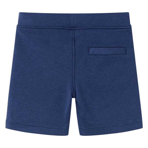 Pantalones cortos infantiles con cord&oacute;n azul oscuro 140