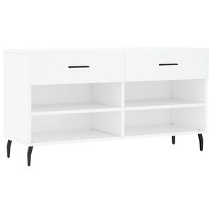 vidaXL Zapatero madera de ingenier&iacute;a blanco 102x35x55 cm
