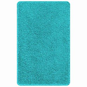 vidaXL Alfombrilla de ba&ntilde;o antideslizante Tuquesa 60 x 90 cm PP