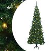 vidaXL &Aacute;rbol de Navidad Artificial de Esquina Verde 180 cm PVC y Metal