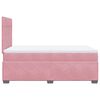 vidaXL Cama box spring con colch&oacute;n terciopelo rosa 120x190 cm