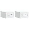 vidaXL Mesita de Noche de Pared con caj&oacute;n 2 pcs 34,5 x 33 x 20 cm