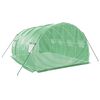 vidaXL Invernadero con estructura de acero verde 12 m² 4x3x2 m
